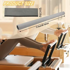 필라테스 리포머 머신용 바 커버 슬리브 푸시 로드 핸들 그립 피트니스 보호대, Light Gray