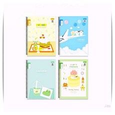 초등 학습 공책 펜피아 스프링 알림장 3~6학년 좁은칸 24매 1개