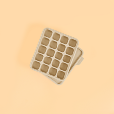 홍스마마 플래티넘 실리콘 이유식 큐브 이유식 준비물 얼음틀 아이스몰드 아이스 트레이 실리콘 몰드 마늘틀, 1개, 토피넛, 15ml