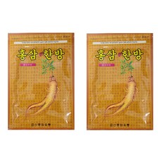 글로벌스토어 붙이는홍삼 한방건강패드 어깨결림 근육통 무릎 관절 근육 골프통증 엘보, 2세트