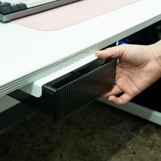 책상밑 붙이는 미니 서랍정리함 데스크오거나이저 중형