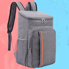 대용량 여행 피크닉 보온 보냉 생활방수 백팩 가방, 그레이