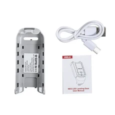 DJI NEO 드론 확장용 플래시 LED가 있는 랜딩 기어 스텐트 야간 비행 조명 액세서리, 01 그레이