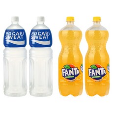 포카리스웨트 1.5L 2개 + 환타 파인 1.5 2개 총4개, 4개