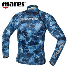 MARES 마레스 카모블루 래쉬가드 SHORT CAMOBLUE, 단품