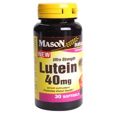 MASON natural 無糖無麩質葉黃素軟膠囊 40mg, 1罐, 30顆