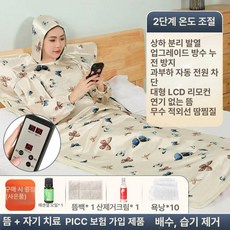 전신 스팀 사우나 가정용 원적외선 발한기 땀 배출기 건식 반식욕기 반신욕기, 1개, 2구역 버터플라이