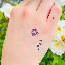 로랑마켓 타투스티커 퍼피 캐릭터타투스티커 붙이는타투 스티커타투