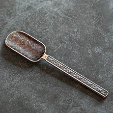 티스푼 커피스푼 과일픽 세트 알레산드로 청자 크리에이션 백조 숟가락젓가락세트 스푼 사용하는 개구리 디저트, 레드 구리 구름 중국 본토, 1개