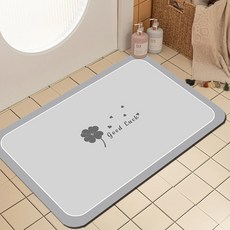 대희홈리빙 규조토 화장실 발매트 물흡수 미끄럼방지 1개, 밀색 계열