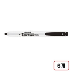 모나미 이지클릭 보드마카, 6개, 흑색/DN2024750
