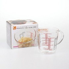 HARIO 玻璃有耳耐熱刻度量杯 200ml, 1個