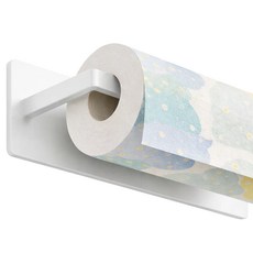 카로히포 무타공 자석 키친타올 걸이, 1개, 화이트