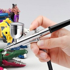 미니 충전페인트건 0.3mm 실버 전동 도장기 물감 분사기