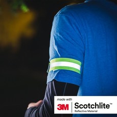 잘츠만 야간반사 팔/다리 밴드(2개입), 1개, yellow