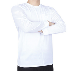 시원한 기능성 미세조직 스트라이프 포켓 쿨론 원단 긴팔 티셔츠 2장