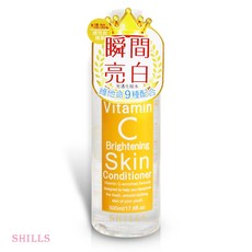 SHILLS 舒兒絲 瞬潤水感薏仁化妝水 500ml, 1個, 維他命C(黃色到期日2029/03