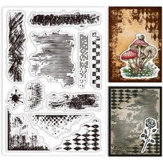 PVC 클리어 스탬프 다양한 모양 스크랩북 다이어리 꾸미기 포토앨범 카드메이킹 핸드메이드 160x110x3mm, 1개