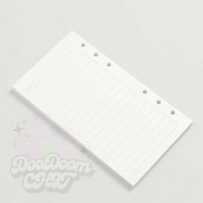 둠칫 A6 6공 다이어리 투두 속지 180매