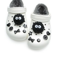 페이퍼플레인 신발 클로그 운동화꾸미기 악세사리 12종 세트 까망 먼지단 파츠