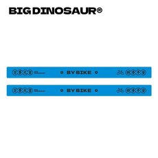 反光貼 反光帶啪啪圈警示條 騎行束褲帶 摩托車裝飾條 自行車改裝 夜騎炫酷, 熒光藍2條, 1個