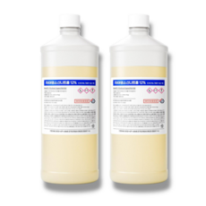 지엔 차아염소산나트륨 12% 락스원액 배수관 욕실청소 막힘, 2개, 1kg