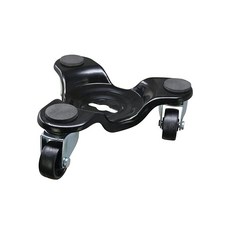 셰퍼드 하드웨어 7299E 트라이 돌리 15.2cm(6인치) 검은색 4개, 1팩