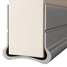 코이드림 방문틈새막이 부착형 문틈막이 소음차단 문풍지 그레이, 1개