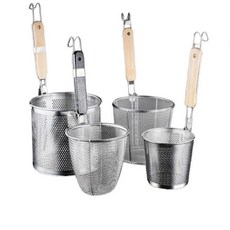 채망 업소용 건지기 우동 채반 망 국수 해면기 손잡이 스테인레스, c. 12cm 더 두꺼워진 클래식 바디 보강