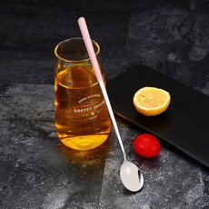 콩군하우스 홈카페 펄핑크 롱 티스푼 23.5cm 파르페