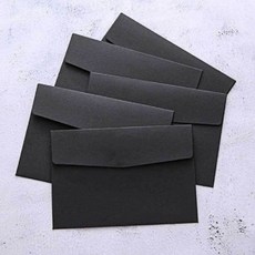 블랙 심플 편지 봉투 B 우편 편지 용돈 크라프트 봉투roo1+3hsb