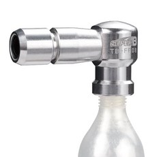 SUPER B TB-FP08 按壓式 CO2 氣嘴頭 美法共用 輕巧易攜帶打氣組, 1個, Co2轉接頭