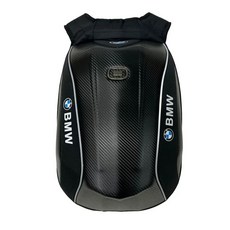 오토바이 백팩 가방 헬멧 바이크 배낭 수납 표준형 검정 라이딩 방수, 1, U. BMW 파이버 로고