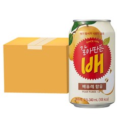 해태음료 갈아만든 배 340ml x 48개 뚱캔 음료수 배주스