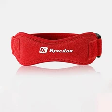 1 조각 무릎 슬개골 힘줄 지원 Strape Brace 조정 가능한 충격 흡수 압축 패드 슬리브 농구, AB013-RD