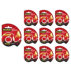 3M 스카치 투명 테이프 522D 12mm*20m 세트, 1개, 투명 테이프 12mm*20m 10개 세트