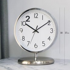 스탠딩시계 홈데코 서재 침실 아날로그 인테리어 스탠딩, 스탠딩 시계 C 글로시 실버
