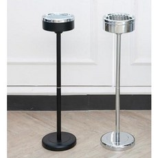 재떨이 스탠드 실버 야외 흡연실 사무실 화장실 야외용 가정용 업소용 담배, 1개