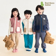 마운틴빌리지 플리스 조끼(2~8세), 크림 핑크, 100호(2~3세)
