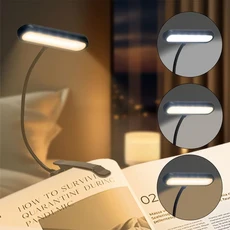 USB 충전식 LED 램프 책 등 작업 3 색 온도 학생 기숙사 조명