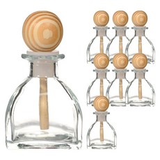 차량용 디퓨저 용기 우드볼 50ml 8개 공병 방향제 베이스