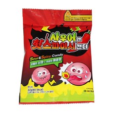 사우어 앤 핫스파이시 캔디, 1개, 22g