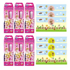 어린이집 생일선물 답례품 연필 B심, 6개, 핑크