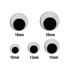 인형 액세서리 Googly 바느질 지글리 아이 장난감 Eyes 10mm, 20pcs 8mm, 20개