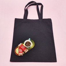 무지 캔버스백 블랙 세로L