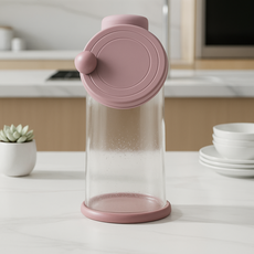 바인몰 실속 있는 국내산 투명 플라스틱 깨갈이 그라인더 소형 단품 주부 추천 분쇄기, 1개, 60ml