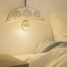 패브릭 LED 쿠션등 펫룸 강아지 아기 수유등 무드등 조명 쿠션조명, 플라워