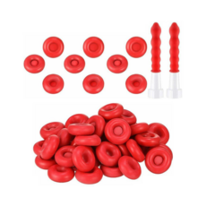 코킹 튜브 캡 실리콘 노즐 마개 막음 캡 재사용 코킹마개, 50개