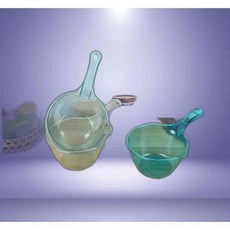 투명 손잡이형 자루 다라이 샤워 바가지