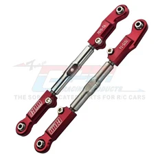 GPM 금속 합금 프론트 캠버 스티어링 타이로드 9549 Traxxas 1/8 Sledge 4WD 몬스터 트럭 950764 RC 자동, 04 빨간